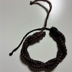 Braided Black and Brown Bracelet